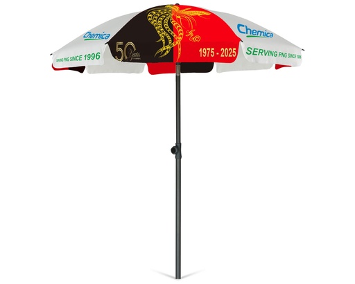 [VI8247] Umbrella Market 2m Chemica/Bird Paradise Logo 50years