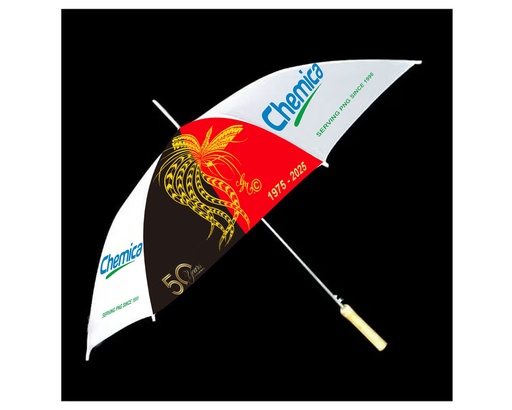 [VI8248] Umbrella 30"Golf Grip Chemica/Bird Paradise Logo 50years