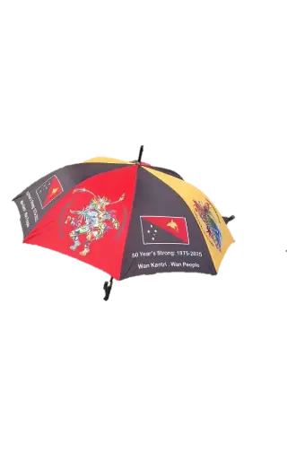 [VI8257] Umbrella 27" Crook Grip PNG Logo 50years