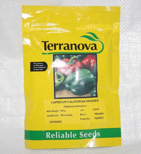 [SD0427] Seed Capsicum Carlifornia Wonder 100G Terranova 