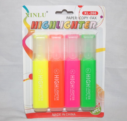 [ST2220] Highlighter 4Pcs/Pkt Xl-266