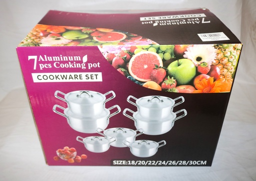 [VI8301] Pot Cooking Alu SY49-1 7Pcs /Set