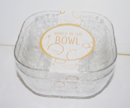 [VI8320] Bowl Pet Sq 15Cm 2Pc/Set