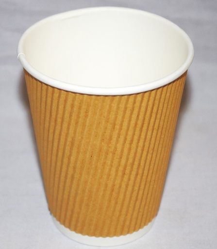 [VI8383] Disposable Cup Paper Ripple 8oz 25pcs/pack SunnyBamboo 