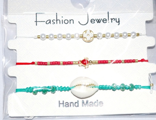 [ST2298] Jewellery Braclet Set 3 Mix Designs & Colours