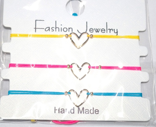 [ST2303] Jewellery Braclet Gold Heart 3 Set