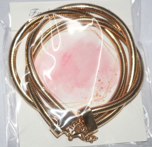 [ST2308] Jewellery Braclet 3Band Intertwined