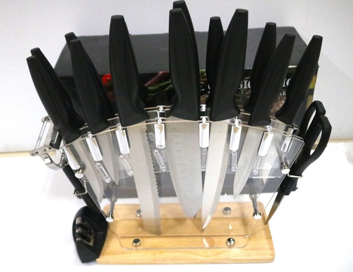 [VI8449] Kitchen Knives Set 17Pcs WY81-8