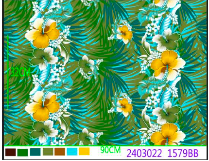 [FC0214-2403022] Fabric Jumping Fish 35/36" 