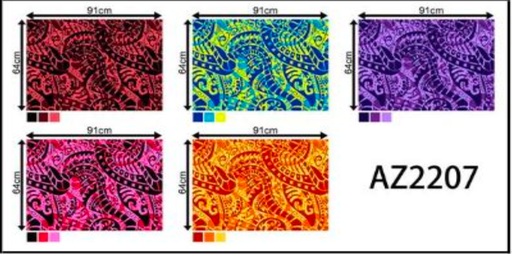 [FC0214-AZ2207] Fabric Jumping Fish 35/36" AZ2207