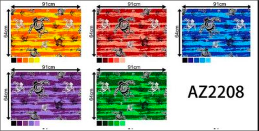 [FC0214-AZ2208] Fabric Jumping Fish 35/36" AZ2208