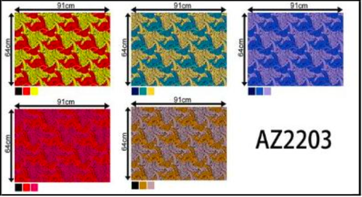 [FC0214-AZ2216] Fabric Jumping Fish 35/36" AZ2216
