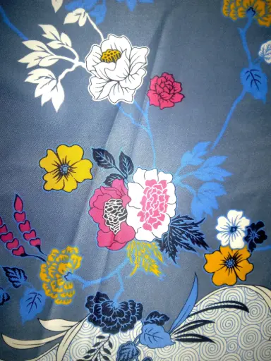 [FC5999-7320] FB Printed Satin Velvet: Design #7320