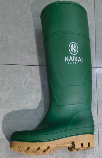 Gumboot Pair N/Sfty Naikai Italy Green HC Sz6-9