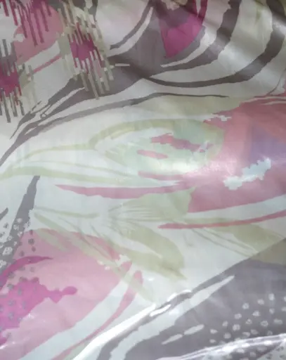 [FC5390-1027] Fabric Printed Polyster Satin 58" D#1027