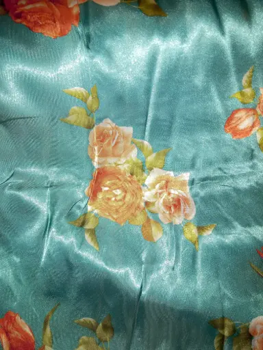 [FC5390-0989] Fabric Printed Polyster Satin 58" D#0989